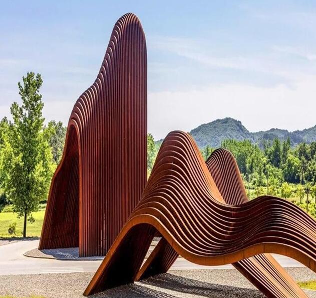 金平锈钢板造型